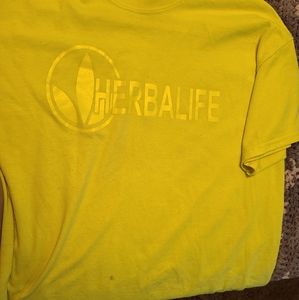 Neon yellow herbalife shirt